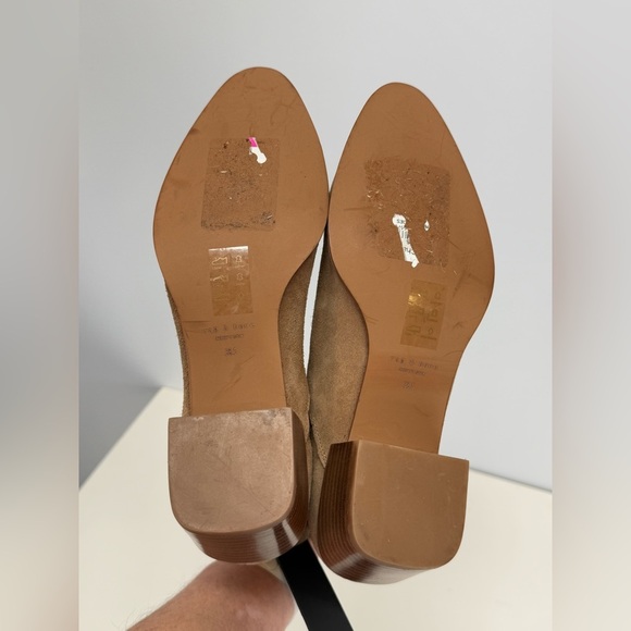 RAG & BONE ICONS Tan suede heeled ankle booties size 8.5 - Picture 10 of 10